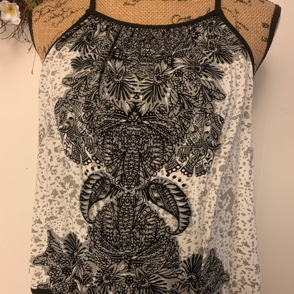 Free People Black and White Cropped Halter - Picture 6 of 8